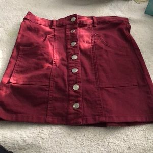 Red altered state skirt size S